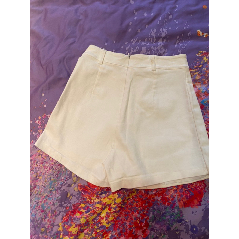 Quần short giả váy cạp cao new jean co giãn