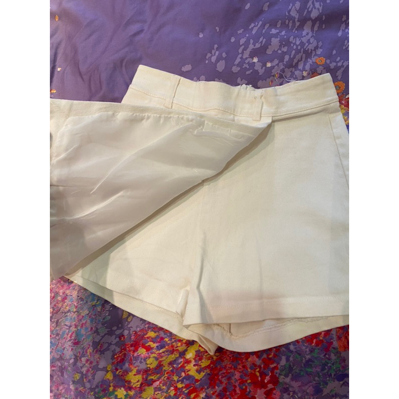 Quần short giả váy cạp cao new jean co giãn