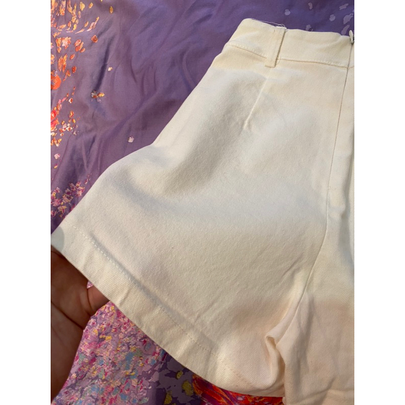 Quần short giả váy cạp cao new jean co giãn