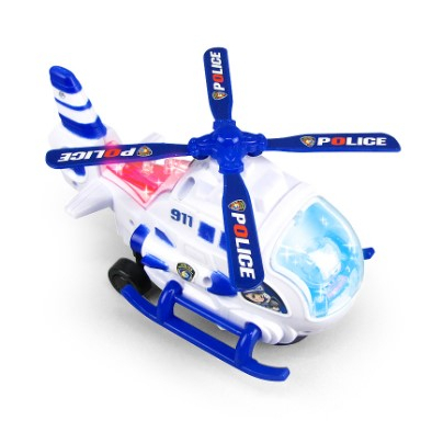 Máy bay trực thăng cảnh sát có nhạc và đèn cho bé