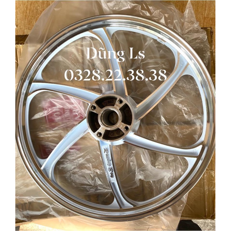 Mâm RACINGBOY RCB 140 x 17 cho Honda Nova Tena, beat, dash, Ls 125 màu trắng Thái lan