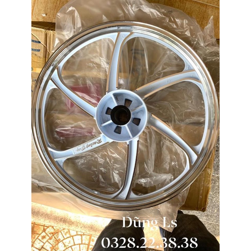 Mâm RACINGBOY RCB 140 x 17 cho Honda Nova Tena, beat, dash, Ls 125 màu trắng Thái lan