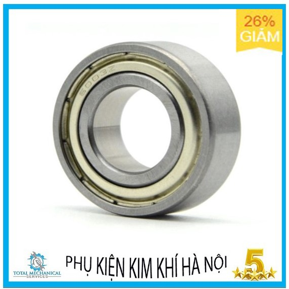 Vòng bi mã 6003Z-6003RS kích thước 17x35x10 thép chịu lực