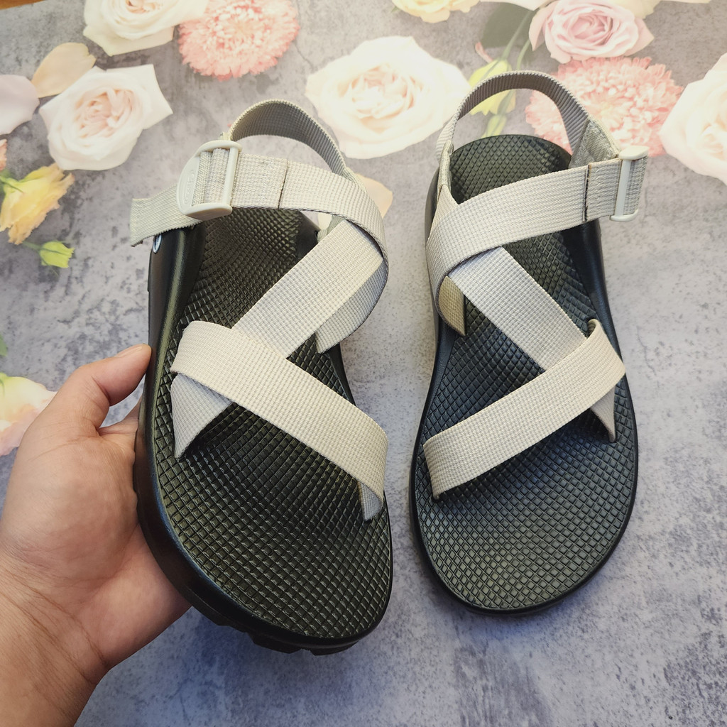 Dép nữ, nam Sandal Chaco Đế Cao 4 màu Đen Trắng Size 35-43