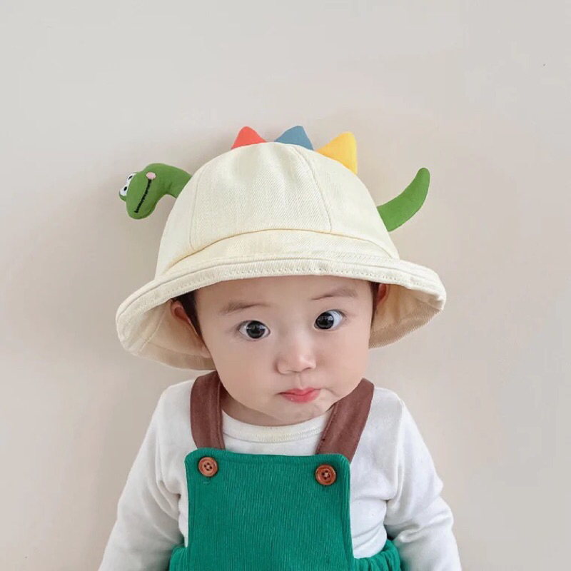 Mũ nón hình khủng long cho bé 1-4 tuổi chất kaki siêu đẹp