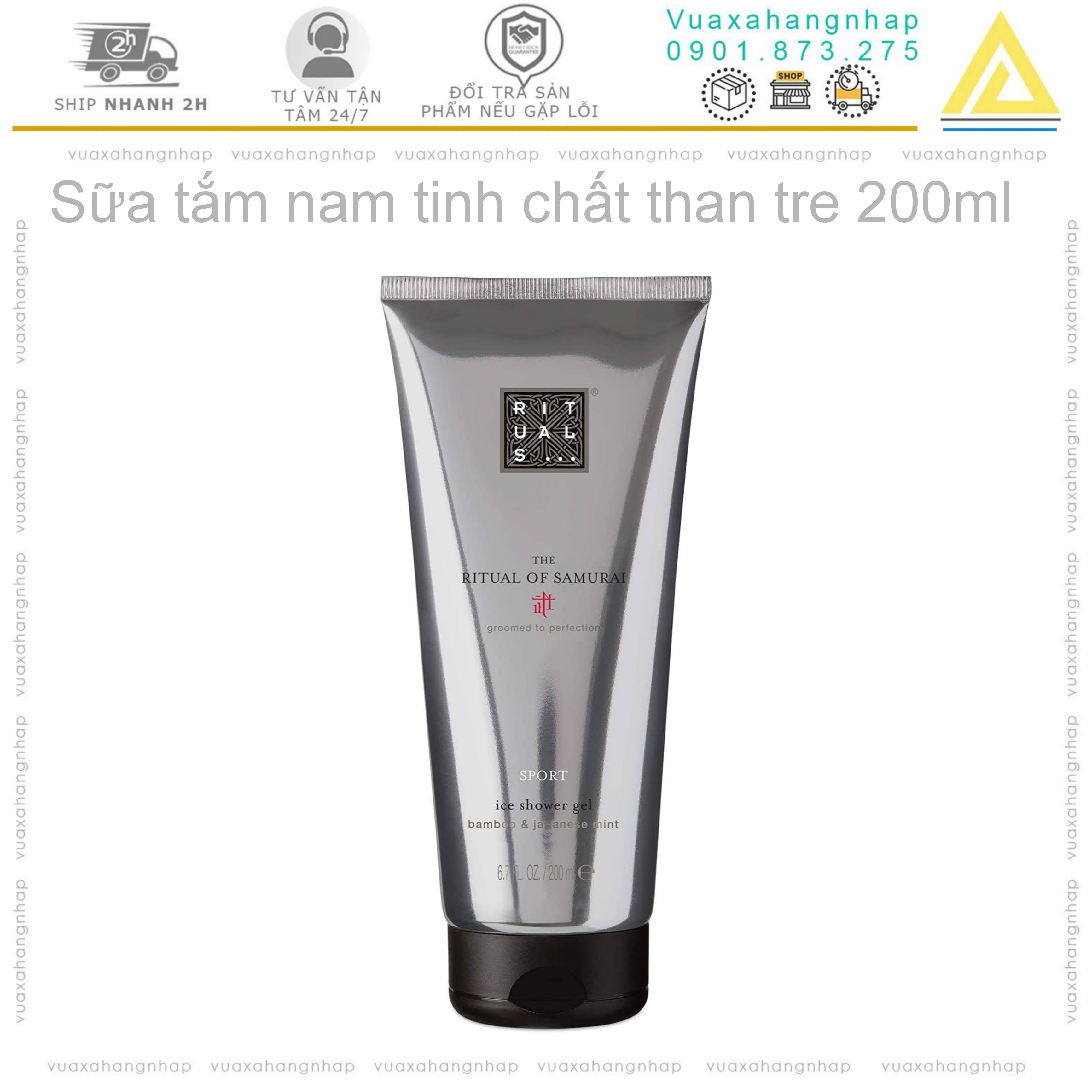 sữa tắm nam tạo bọt mát lạnh the rituals of samurai cooling ice shower gel [200ml]