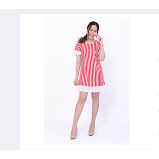 Đầm Tay Ngắn Phối Voan
