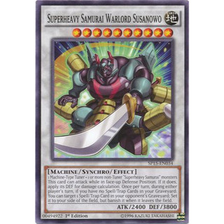 Lá bài thẻ bài Superheavy Samurai Warlord Susanowo - Tặng bọc bài nhựa bảo quản