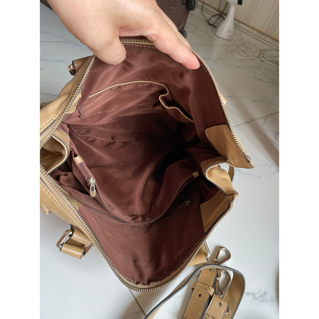 Lc101 Túi si công sở da thật đeo chéo unisex