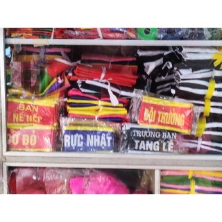Băng đeo tay, băng an toàn lao động, trực ban, bảo vệ, cờ đỏ, KSQS