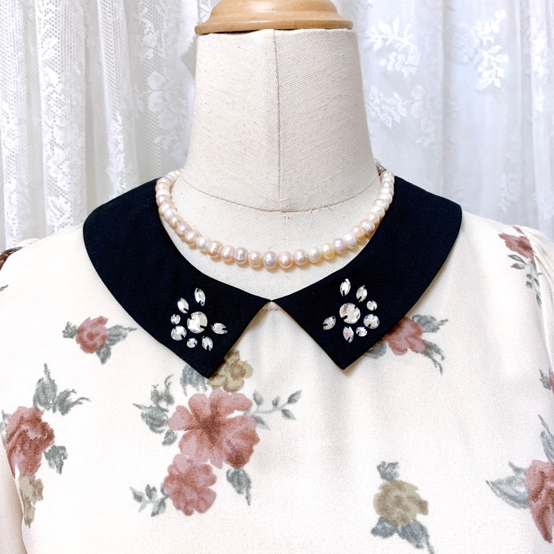 Đầm voan Nhật Colza in hoa hồng vintage 🌹