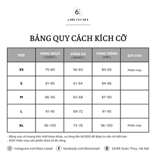 [6SIX closet] Áo NOLY blazer cộc tay cổ V