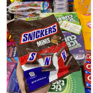 Socola Snickers nhân đậu phộng,caramel Minis gói 71g