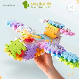 Đồ Chơi Lắp Ráp Bánh Răng Vòng Xoay Chuyển Động 83 Chi Tiết, Xếp Hình Giáo Dục Thông Minh Cho Bé