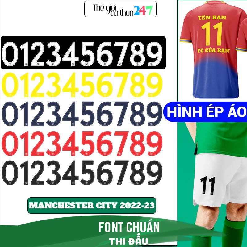 Số áo đấu bóng đá - Manchester City 2022-23