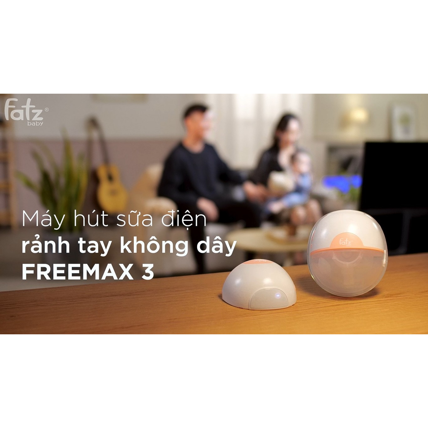 Máy Hút Sữa điện Rảnh Tay & Không Dây FatzBaby Fatz Freemax 3 - FB1203CW - Bảo hành 12 tháng
