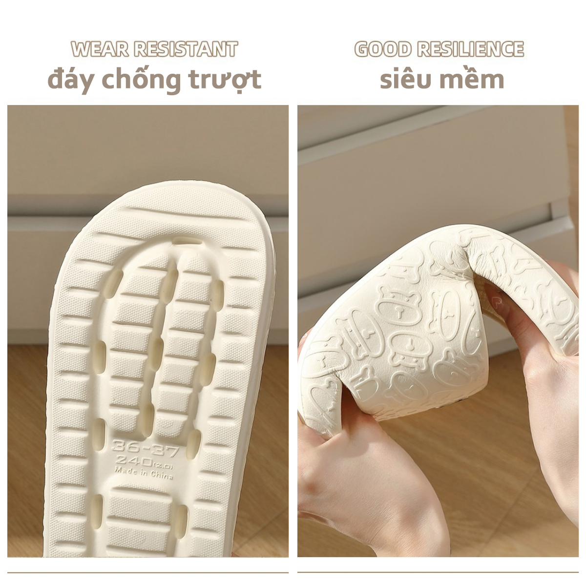 Dép Đi Trong Nhà / Ngoài Trời, Họa Tiết Hoạt Hình Thời Trang Cho Cặp Đôi - Fan mi