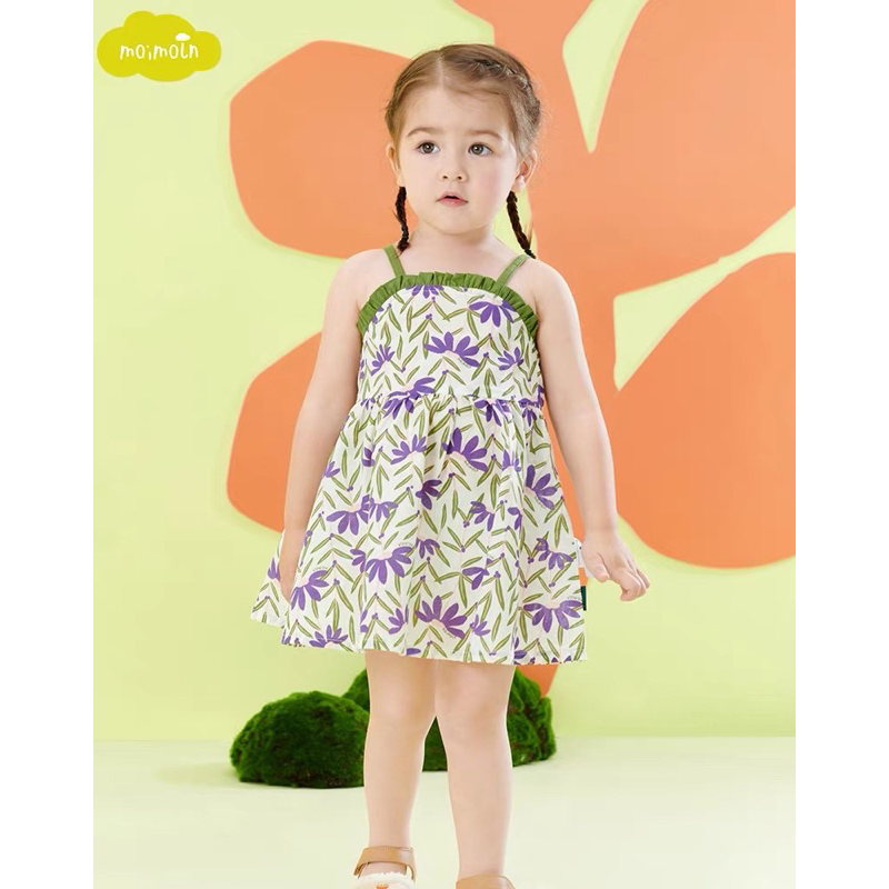 Đầm Moimoln 2 dây Việt Nam xuất Hàn dư xịn bé gái