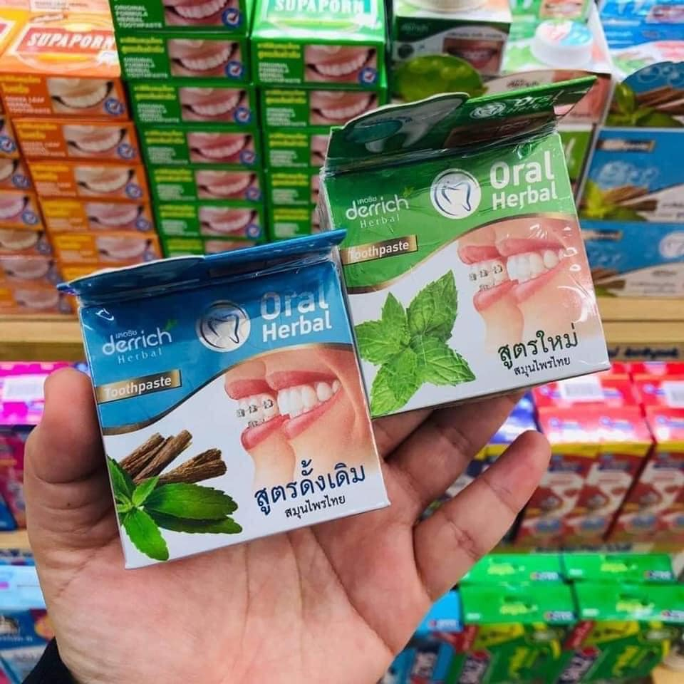 Kem Tẩy Trắng Răng Siêu Cấp Derrich Oral Herbal Thái Lan