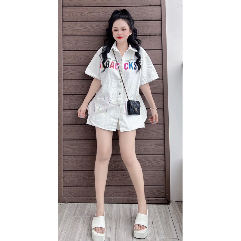 ( SẴN HCM ) SET JEAN CHỮ VẢY SƠN