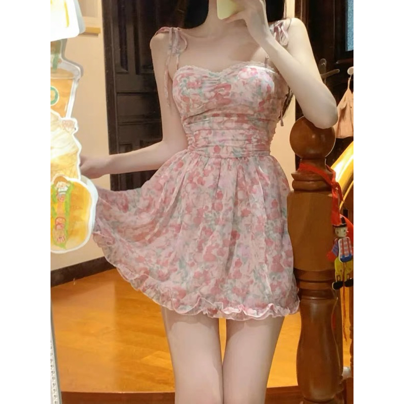 ĐẦM 2 DÂY HOA NHÍ( có size lớn)