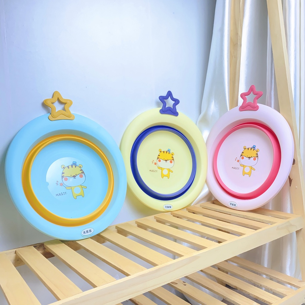 Chậu Gập Thông Minh  FREE SHIP  Chậu Gập Rửa Mặt Cho Bé