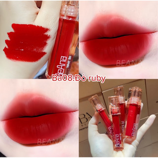 [ Đỏ Lạnh  -  BA08 ] son hữu cơ không chì B.A lipstick tặng kèm quà từ shop