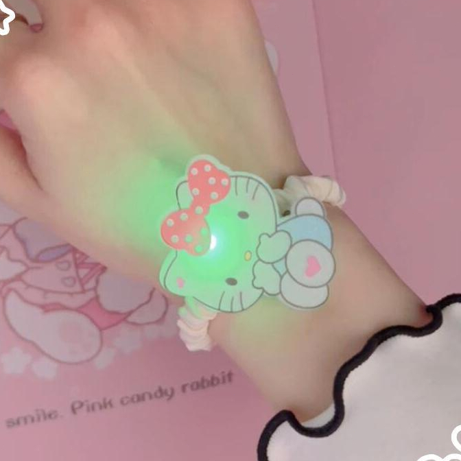⚡Sanrio dây cột tóc Phim tai nghe hoạt hình Kuromi Rubber Band lớn dây lông ruột lớn