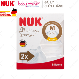 [Có Tách Lẻ] Núm Ti Thay Thế Silicone Bình Sữa NUK Nature Sense/ Premium Choice+ Cho Bé
