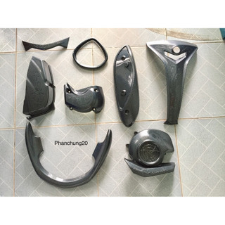 Full bộ ốp phụ kiện trang trí dùng cho đời xe grande 2019 2020 2021 2022 cacbon