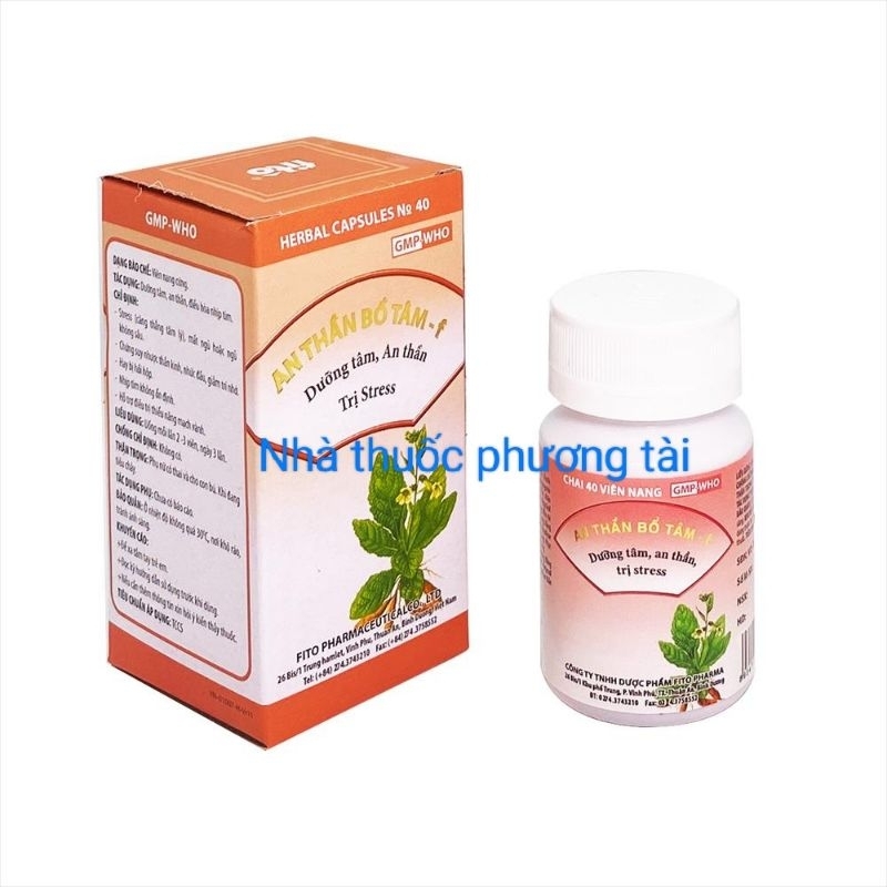 An thần bổ tâm -F chai 40 viên