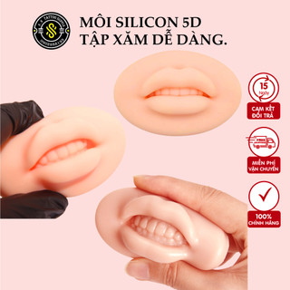 Môi Silicon 5D (🎁Tặng+ Freeship💝) Môi Giả 5D Siêu Thực, Môi Luyện Phun Xăm, Tập Tiêm
