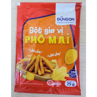 GUNGON (gói PM 25g) BỘT GIA VỊ PHÔ MAI Cheesse Seasoning (HALAL)