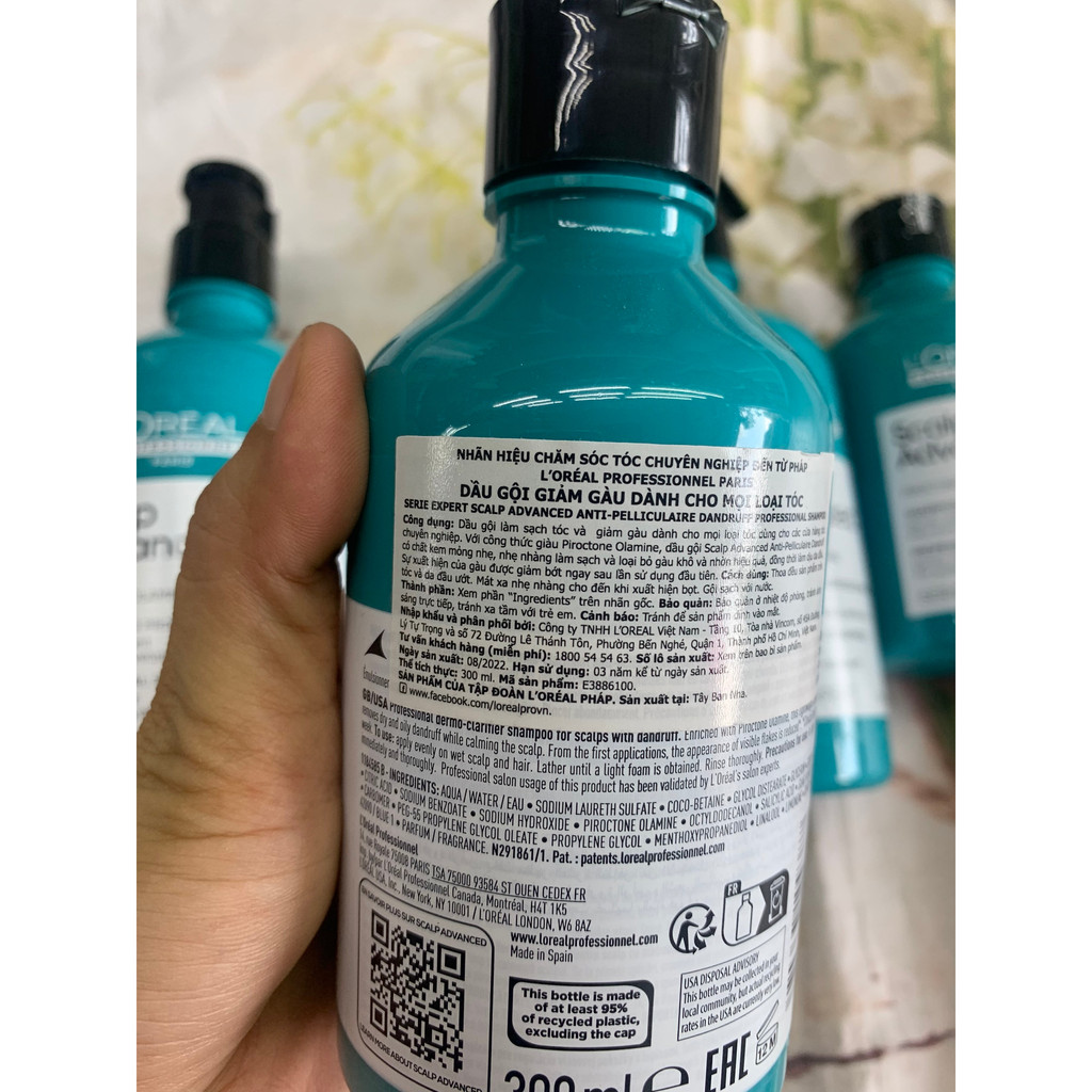 DẦU GỘI CHỐNG GÀU VÀ CHĂM SÓC DA ĐẦU GÀU LOREAL 300ml / 500ml hàng chính hãng