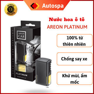 Nước hoa ô tô cao cấp areon platinum - nước hoa kẹp cửa gió, sáp thơm ô tô