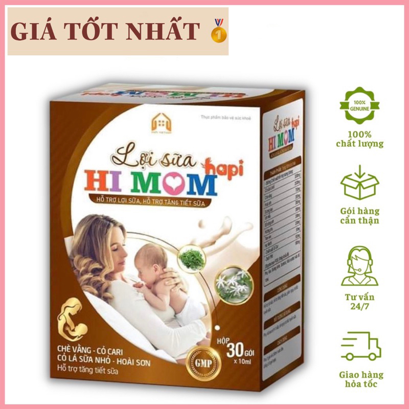 Lợi Sữa Hi Mom - Sữa mẹ nhiều hơn, đặc hơn