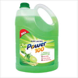 Nước lau sàn power100 hương chanh sả 3.8kg/can