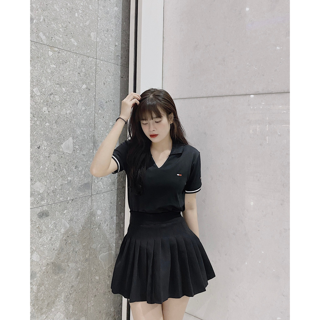 Áo polo nữ chất liệu vải cá sấu cao cấp đủ size 40-75kg - LUX Store - L08