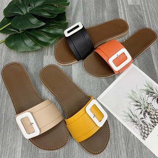 [KTTN] DÉP BẢN DA KHOÁ TRẮNG