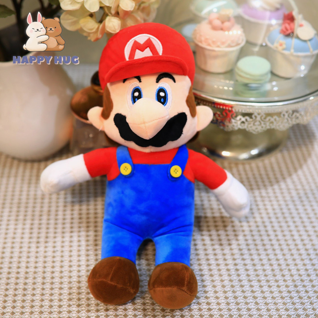 Búp bê nhồi bông nhân vật hoạt hình MARIO và LUIGI size 25cm, gấu bông dễ thương cho bé - Happy Hug