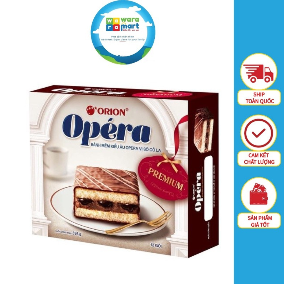 Bánh Orion Mềm Kiểu Âu Vị Socola Opera 336g, Bánh Mềm Thơm Ngọt