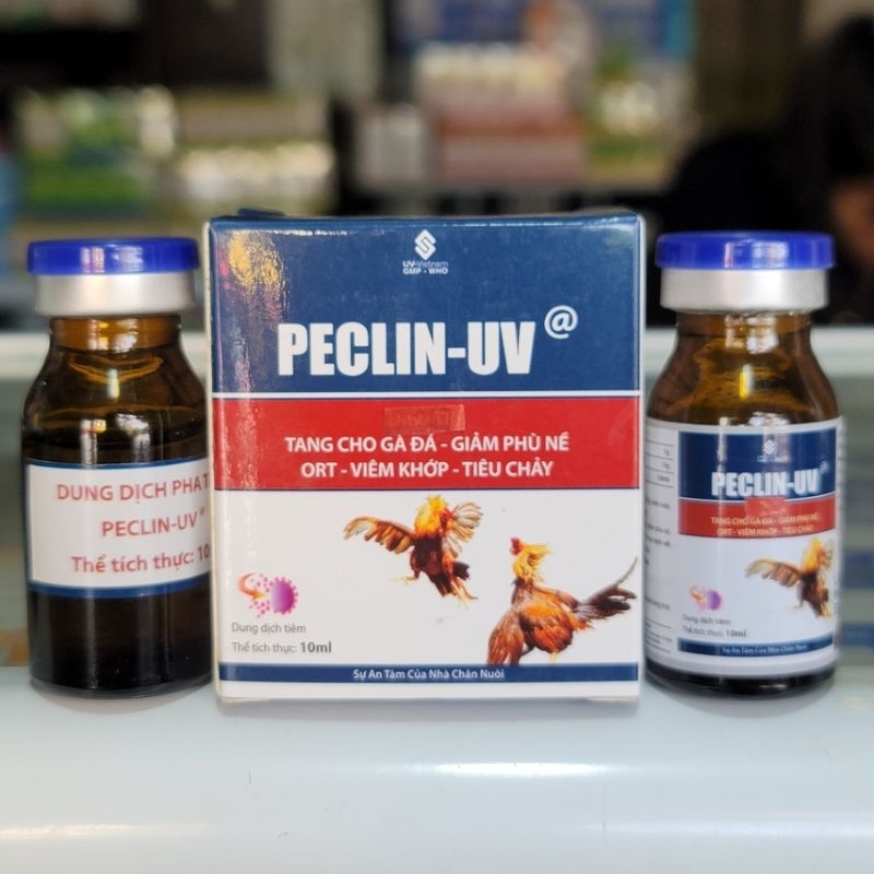 Bộ Peclin-uv tang cho gà đá-giảm phù nề, ort, khớp, tiêu chảy