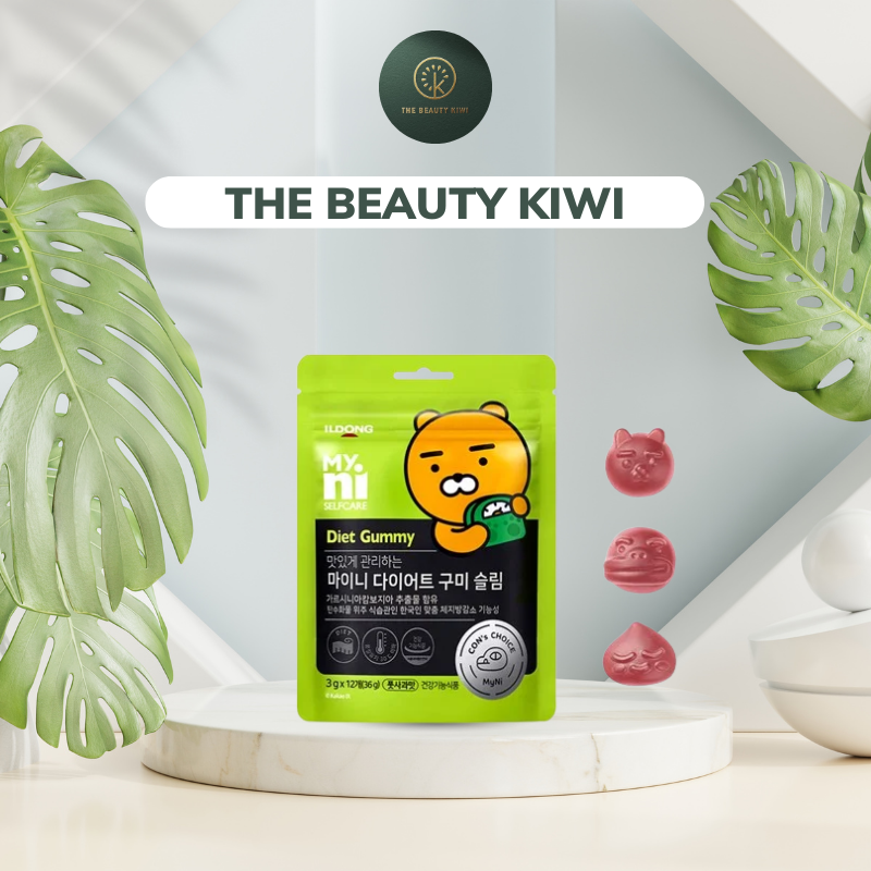Kẹo Dẻo Giảm Cân Vị Táo Xanh Myni Selfcare Diet Gummy Ildong Hàn Quốc Gói 12 Viên