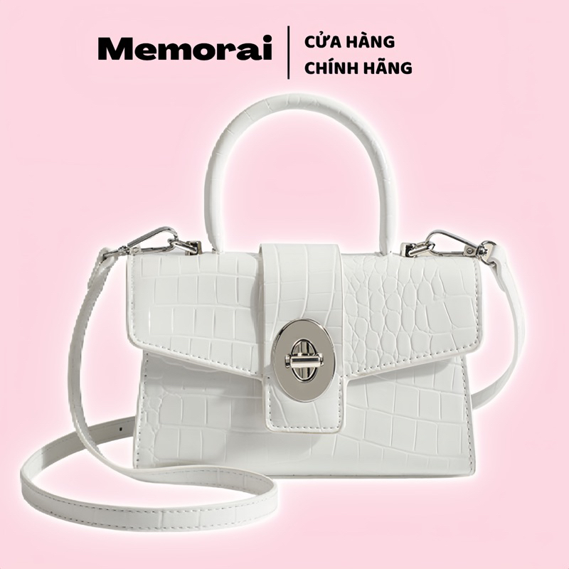MEMORAI Túi Xách Nữ Túi Đeo Chéo Nữ Vải Da Cao Cấp Phối Dây Đeo Hottrend Đi Làm Đi Chơi Đi Du Lịch TX02