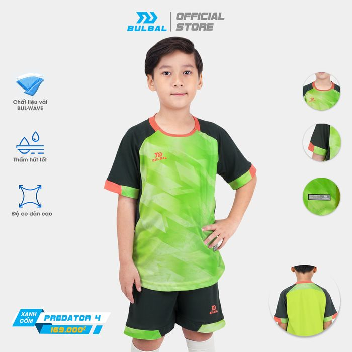 Quần áo đá banh, Quần áo bóng đá trẻ em Bulbal Predator 4 A913 - Dungcusport