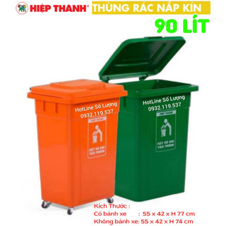 💥 thùng rác công cộng 90 lít 💥 nhựa hiệp thành