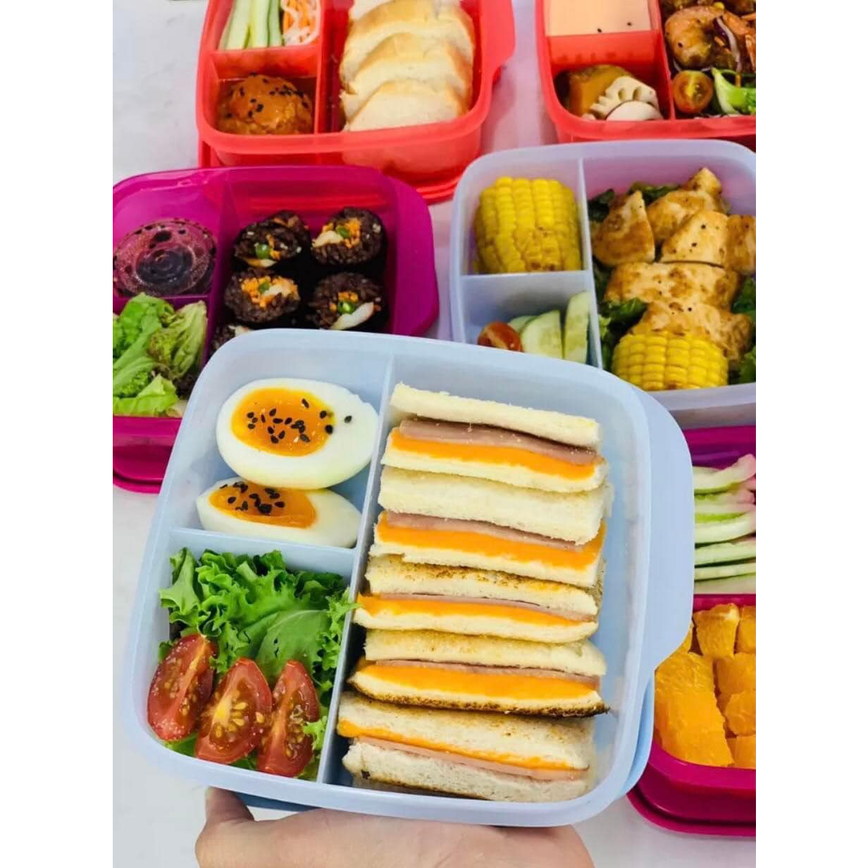 Hộp cơm lollytup - tupperware tặng thìa