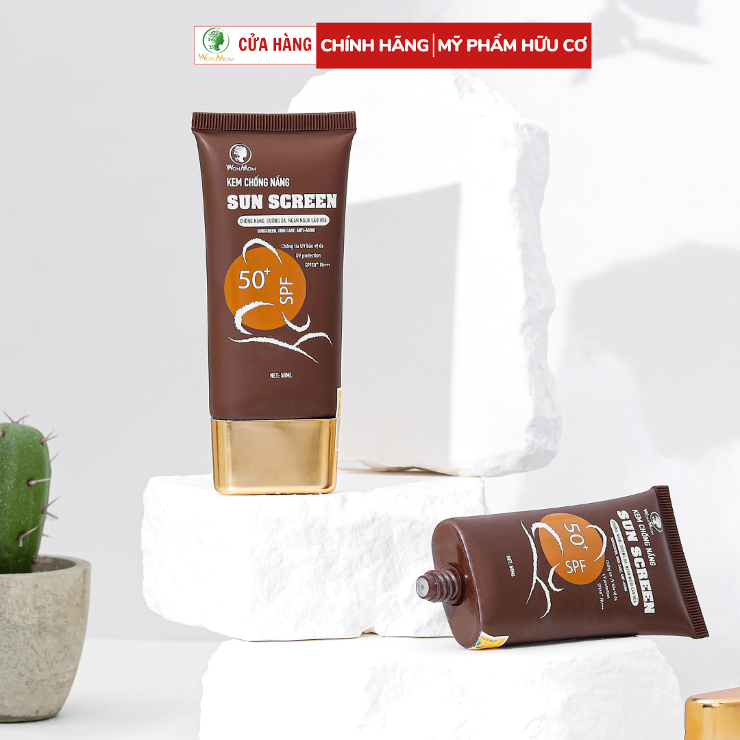 Kem chống nắng vật lý SPF50+ Wonmom 50ml