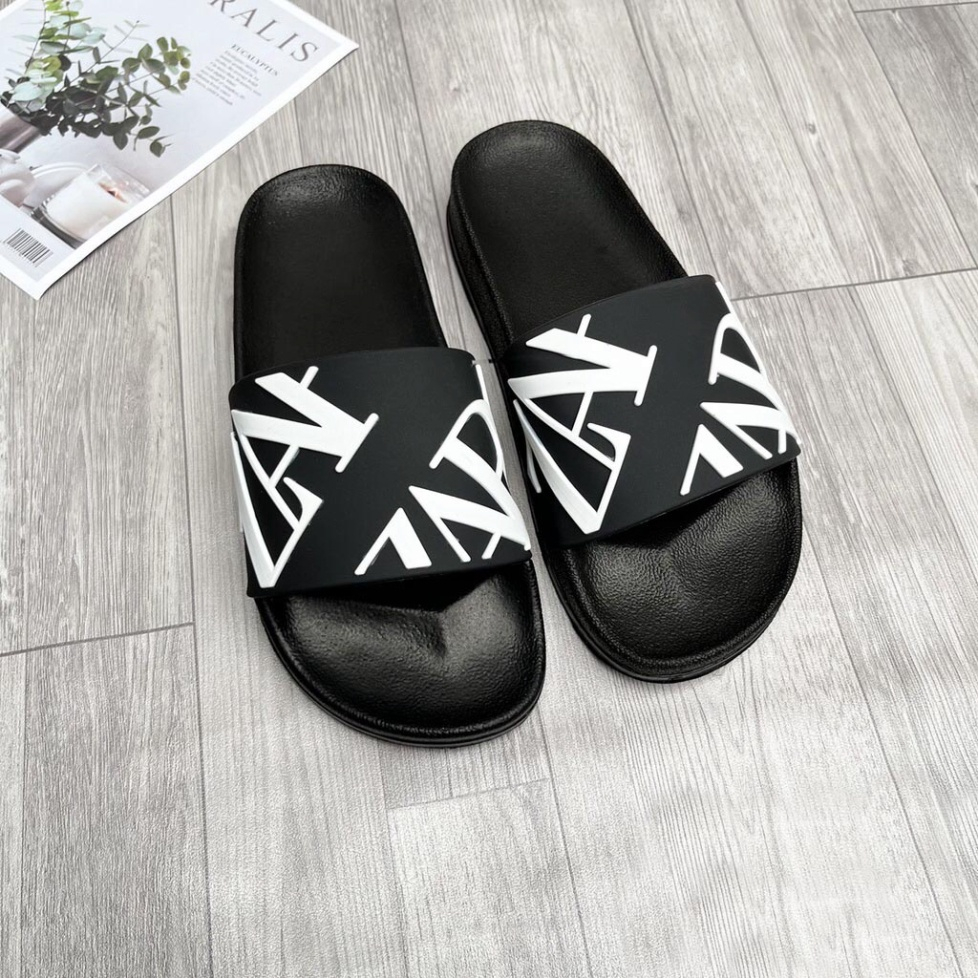 Dép nam quai ngang chống trượt DSQ 2 bản mới nhất logo LÁ nhiều màu - dép nam cao cấp