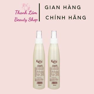 Xịt dưỡng tóc kella trắng giúp làm mềm và phục hồi tóc hư tổn do dùng hóa chất